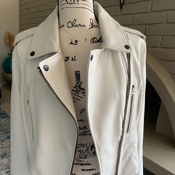 10 Crosby Derek Lam Jackets & Blazers - NWT 10 Crosby Derek Lam leather moto jacket white